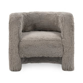 Teddy Plush Accent Chair - Granite