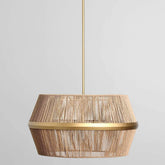 Wendy Rattan Round Chandelier