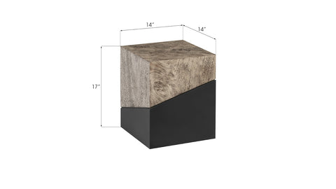 Geometry Stool Gray Stone - Hedi's Furniture