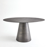 APEX DINING TABLE-BLACKENED FINISH