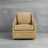 Kara Leather Swivel Glider Chair