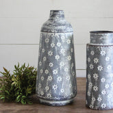 Cimarron Rustic Floral Metal Dried Florals Vase