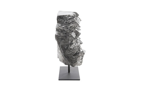 Cast Crystal on Stand Liquid Silver, LG