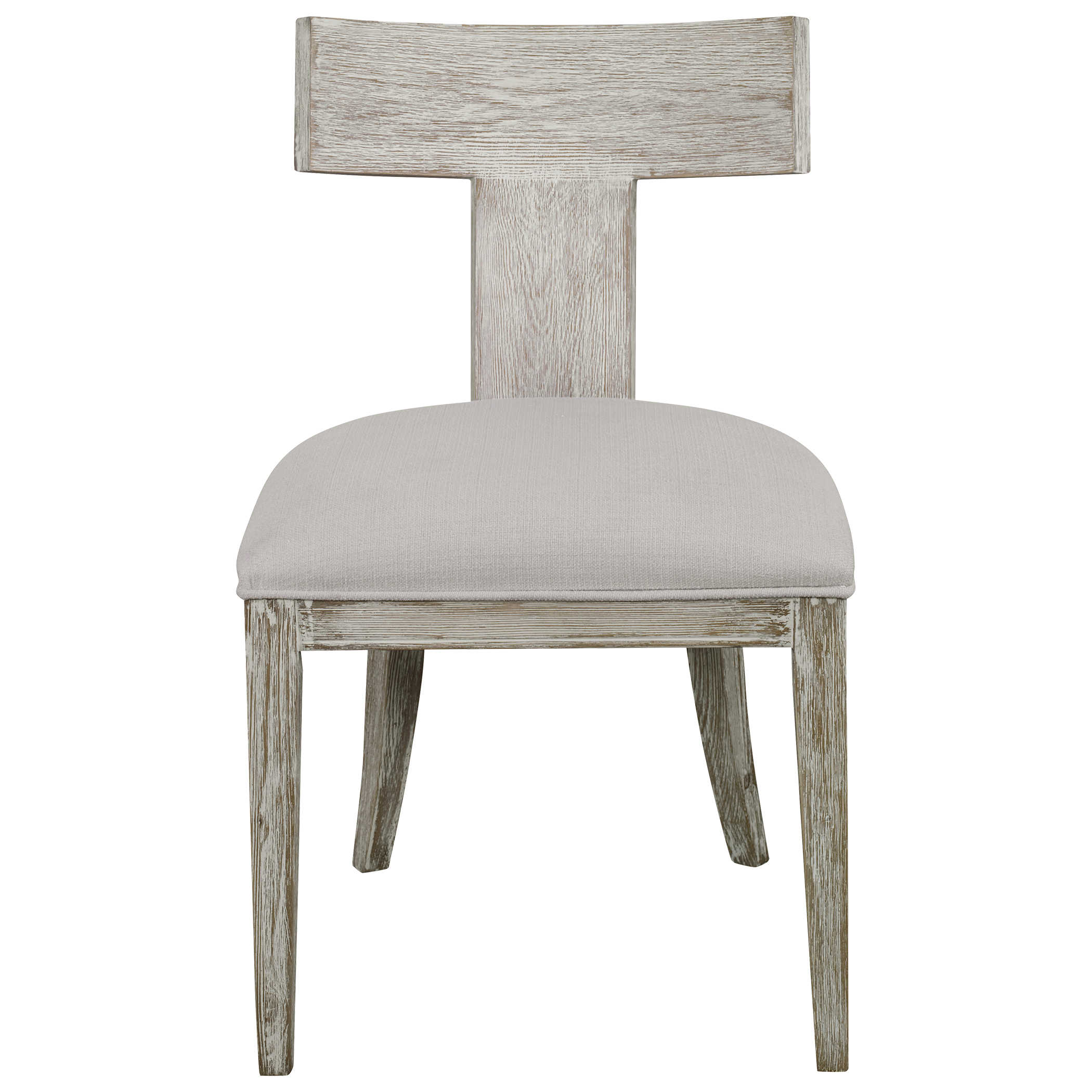 Idris Armless Chair, White - Hedi's Furniture