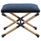 FIRTH SMALL BENCH, NAVY - Hedi's Furniture