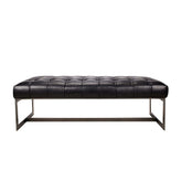 Wyatt Leather Bench - Hedi's Furniture