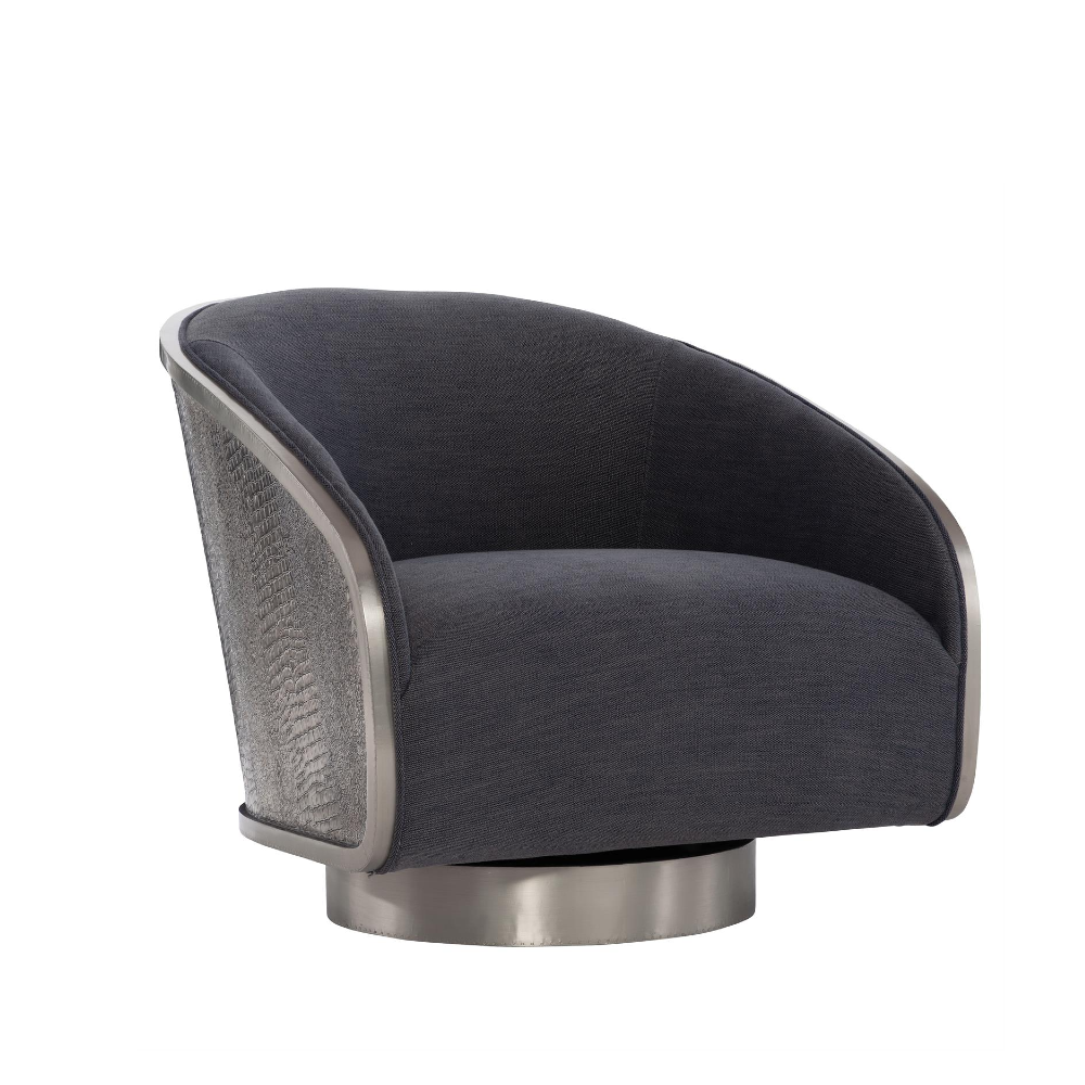 Miles Fabric Swivel Chair - Hedi's Furniture