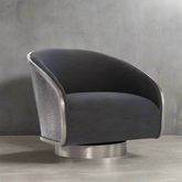 Miles Fabric Swivel Chair - Hedi's Furniture