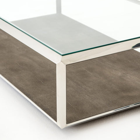 Shagreen  Shadow Box Coffee Table - Hedi's Furniture