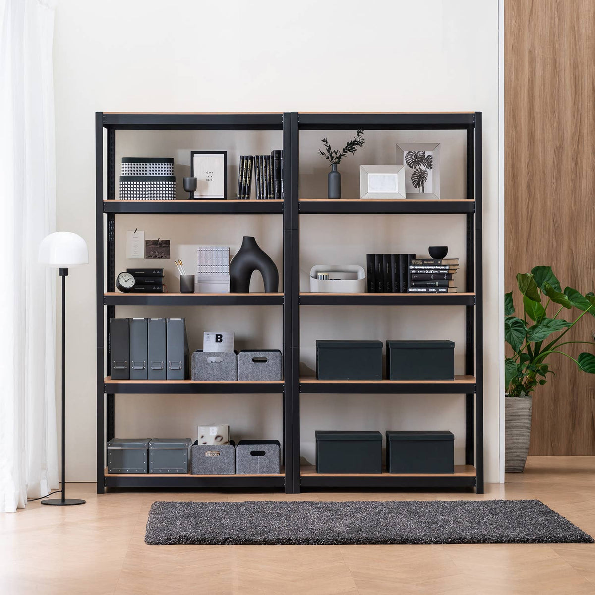 36"W 5-Tier Shelf for Closet, Pantry & Home Office, 1Pack: White