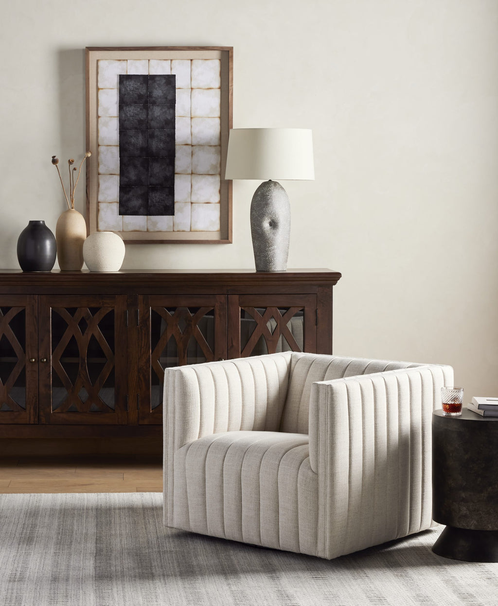 AUGUSTINE SWIVEL CHAIR - Hedi's Furniture