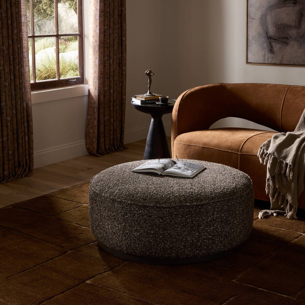 Sinclair Large Round Ottoman.