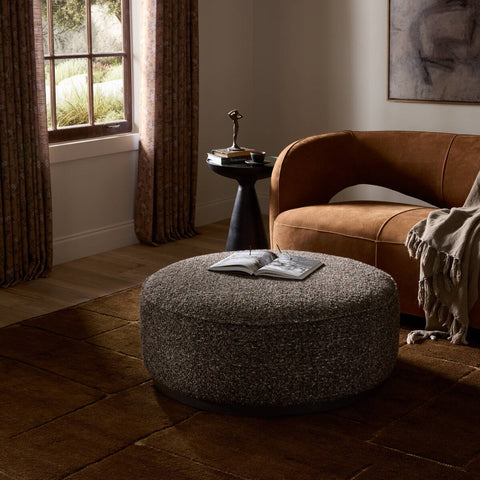 Sinclair Large Round Ottoman.