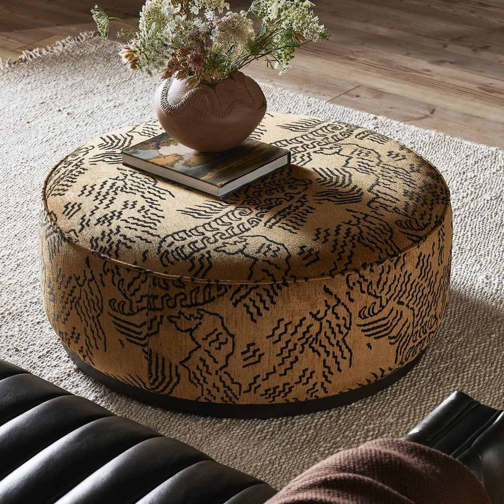 Sinclair Large Round Ottoman.