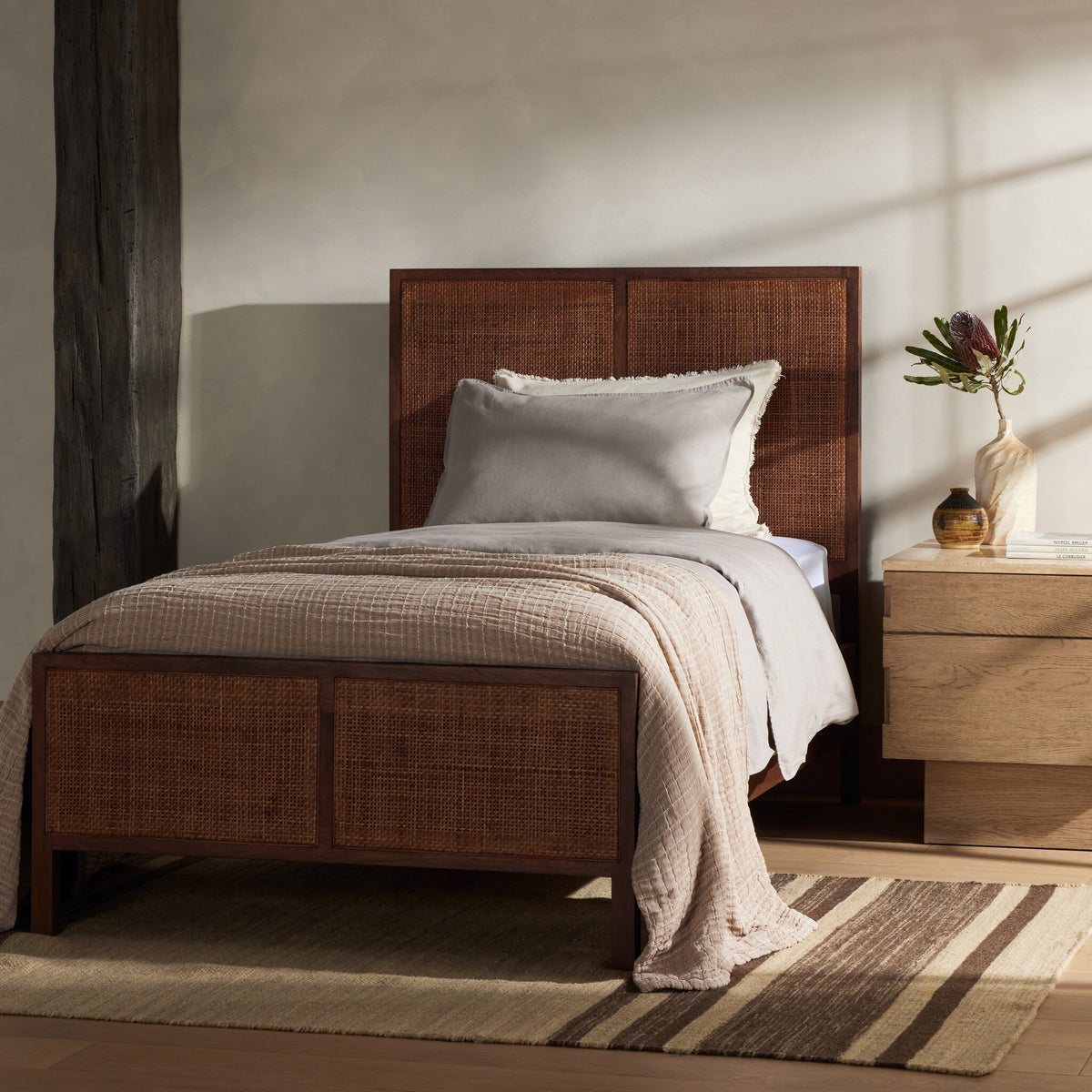 Sydney Bed-Brown Wash