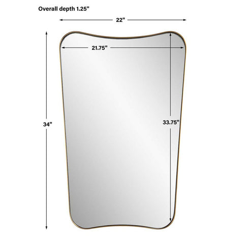Belvoir Mirror, Brass