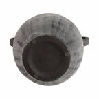 Black 15 in. Dolomite Amphora Weathered Vase