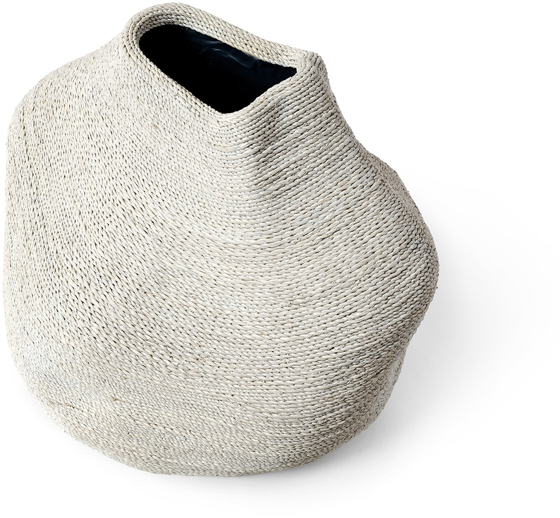 JADEN URN, MEDIUM WHITE