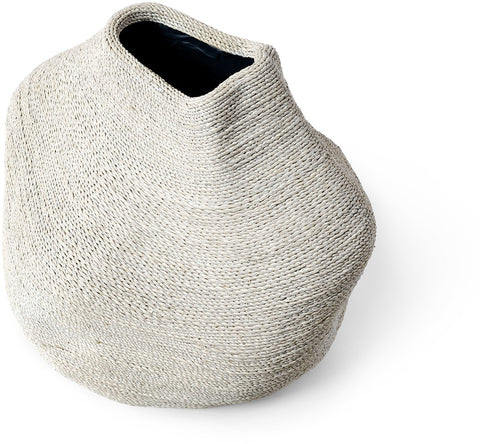 JADEN URN, MEDIUM WHITE