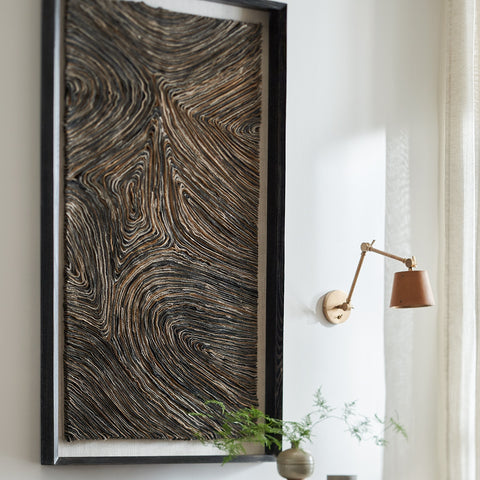 HARLOWE WALL DECOR SQUARE, DARK