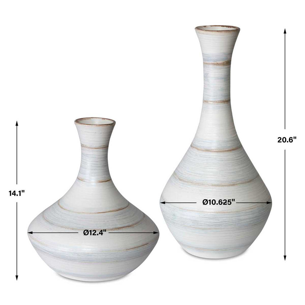 Potter Indoor-Outdoor Vases, S/2