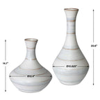 Potter Indoor-Outdoor Vases, S/2