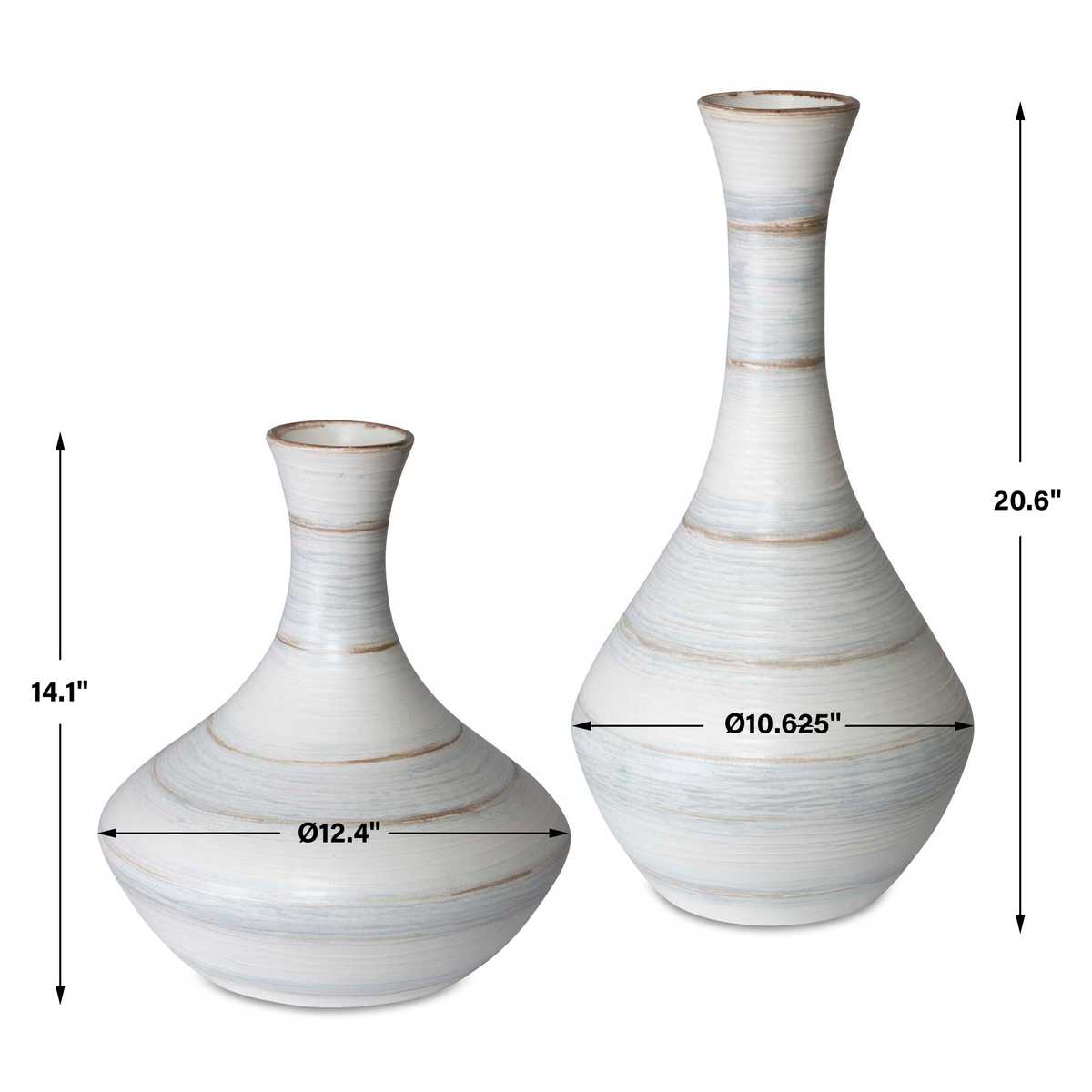 Potter Indoor-Outdoor Vases, S/2