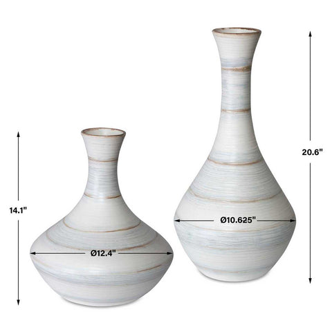 Potter Indoor-Outdoor Vases, S/2