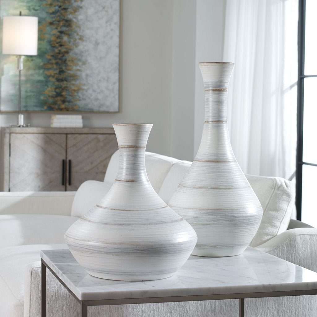 Potter Indoor-Outdoor Vases, S/2