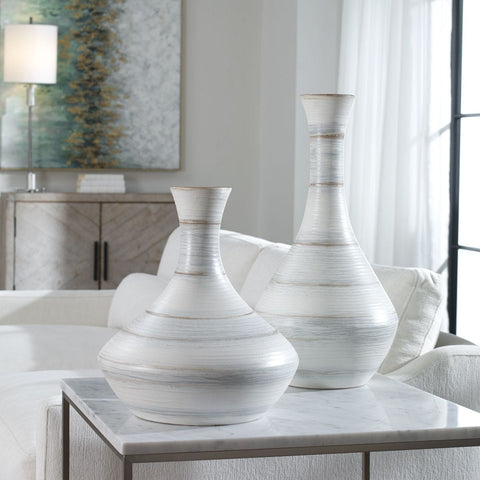 Potter Indoor-Outdoor Vases, S/2