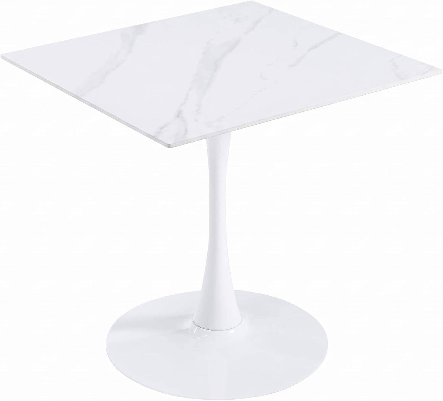 Bristol Sintered Stone Dining Table - Square Modern: Black / Black