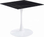 Bristol Sintered Stone Dining Table - Square Modern: Black / Black