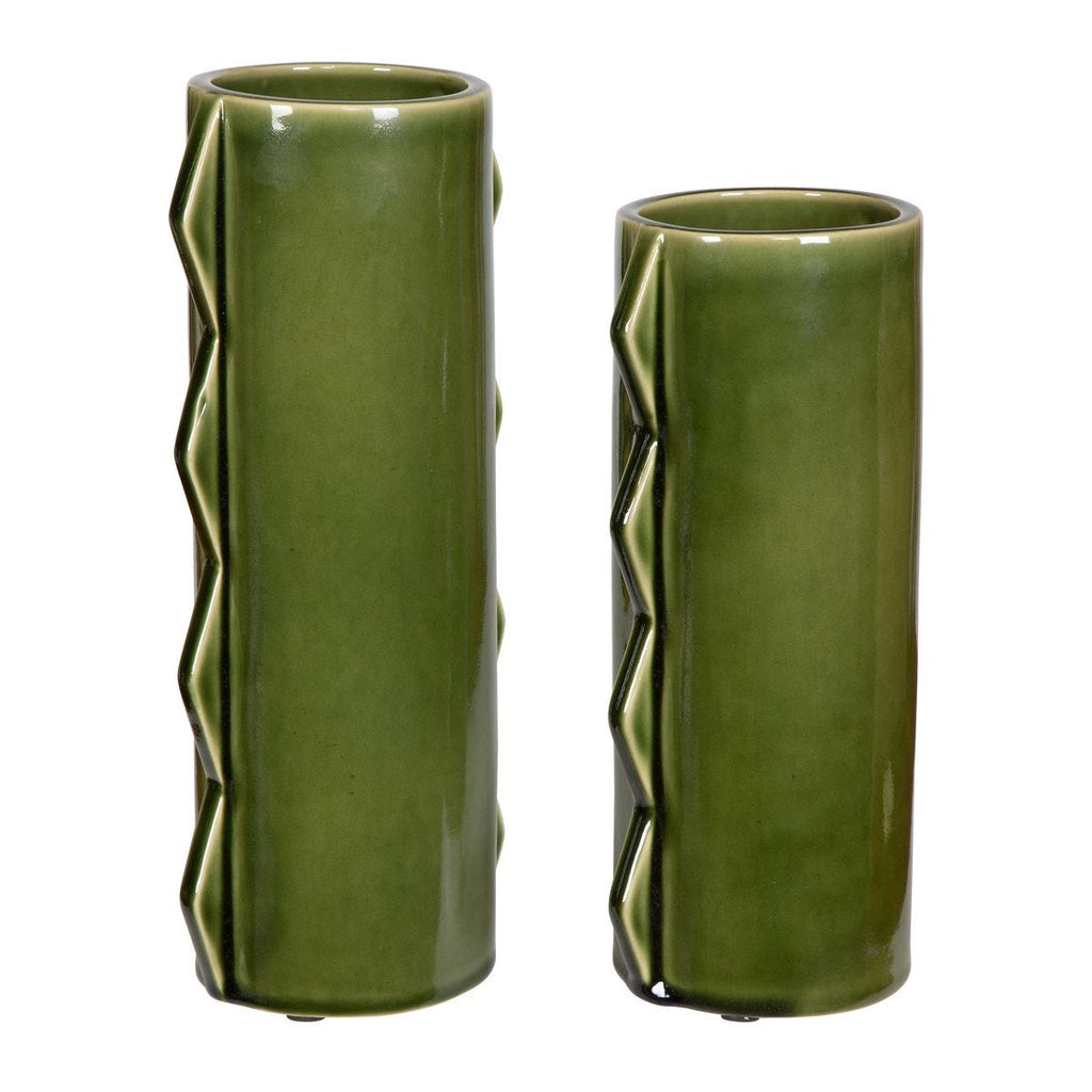 Meander Indoor-Outdoor Vases, S/2