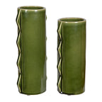 Meander Indoor-Outdoor Vases, S/2