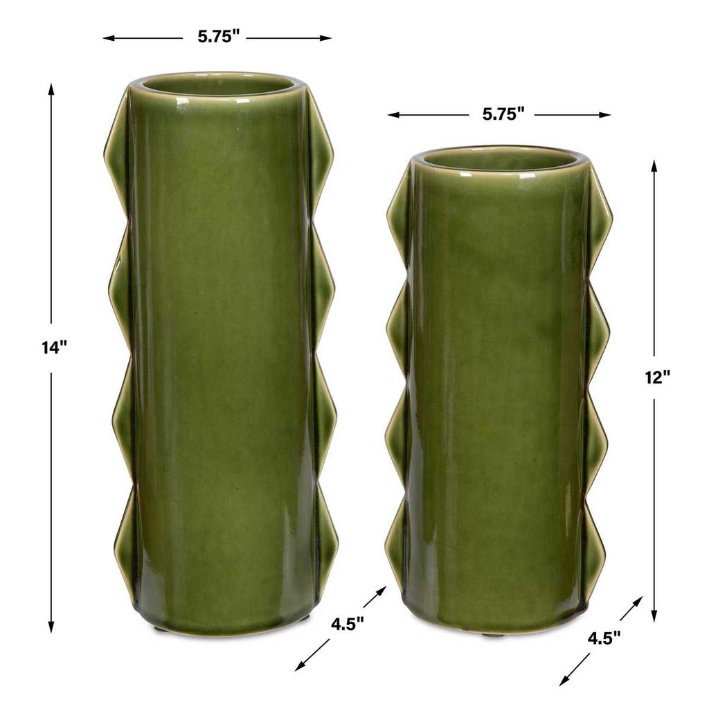 Meander Indoor-Outdoor Vases, S/2