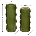 Meander Indoor-Outdoor Vases, S/2