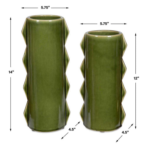 Meander Indoor-Outdoor Vases, S/2
