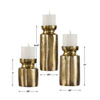 Amina Candleholders, S/3