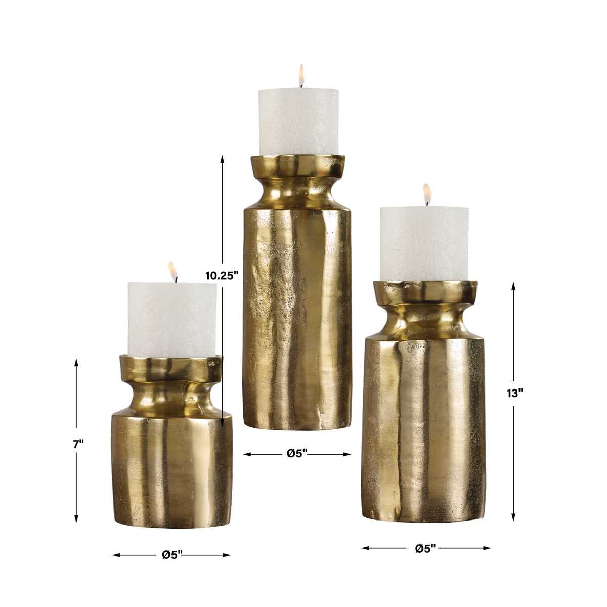 Amina Candleholders, S/3