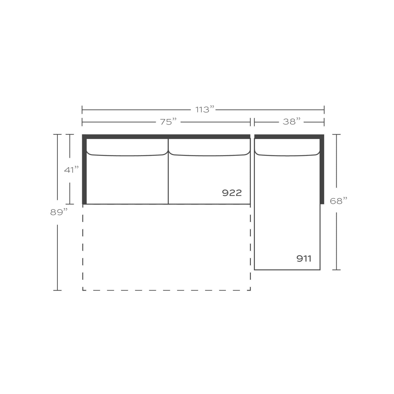 Sylvie Serenity Sleeper Sectional