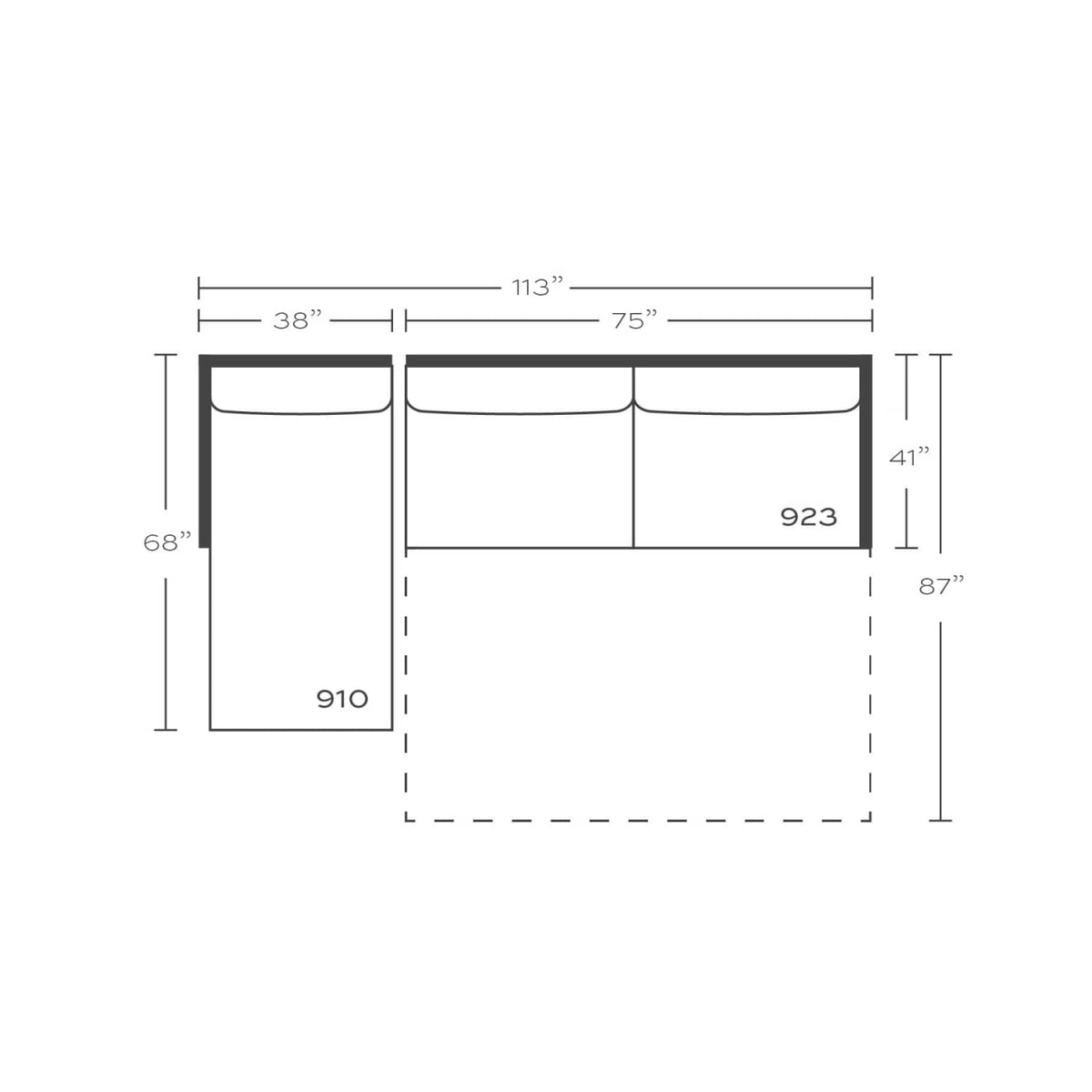 Sylvie Serenity Sleeper Sectional