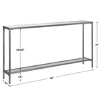 Hayley Console Table, Silver