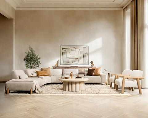 Leah Upholstered Sectional - Wheatstone