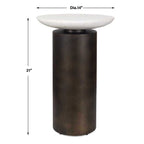 Olso Indoor-Outdoor Accent Table, Bronze, 2 Cartons