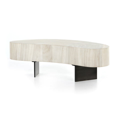 Avett Coffee Table-Bleached Guanacaste Oyster