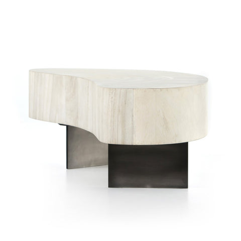 Avett Coffee Table-Bleached Guanacaste Oyster