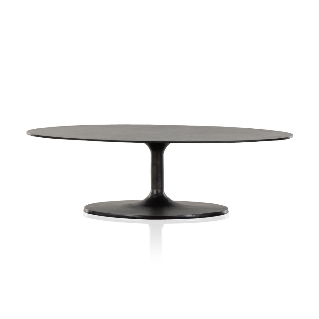 SIMONE OVAL COFFEE TABLE/Black