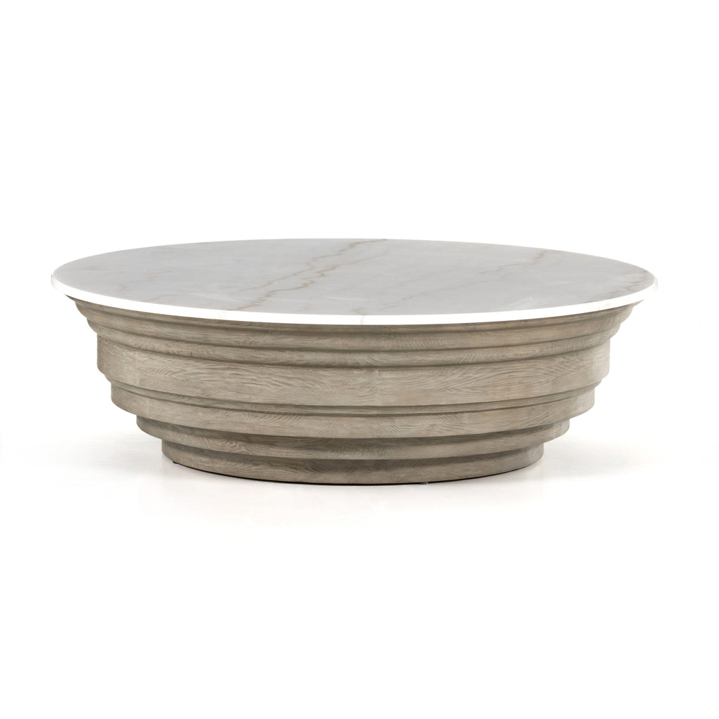 Caldwell Stone Coffee Table - Hedi's Furniture