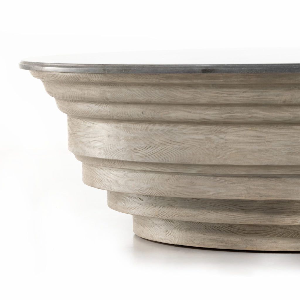 Caldwell Stone Coffee Table - Hedi's Furniture