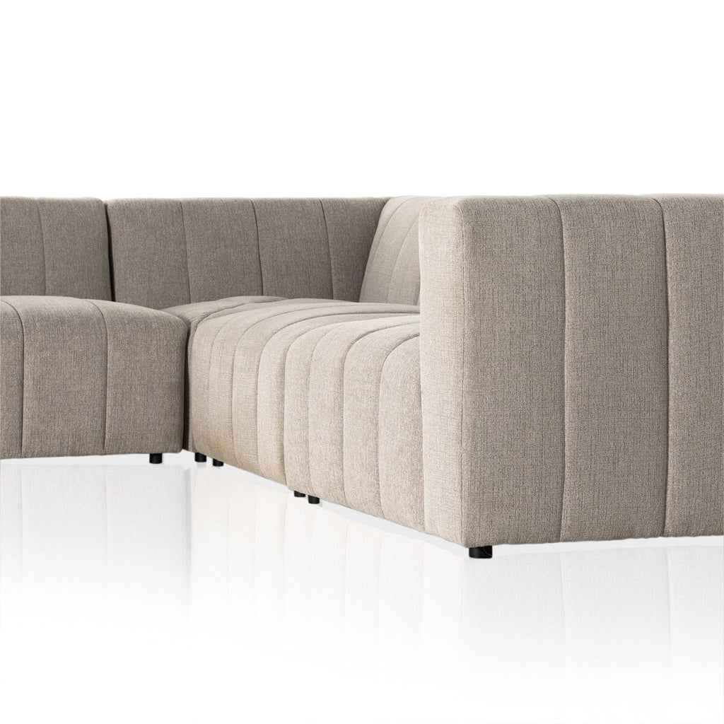 Langham Channeled Sectional/5 Pieces.